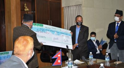 कोरोना कोषमा नेपाल टेलिकमको १२ करोड सहयोग