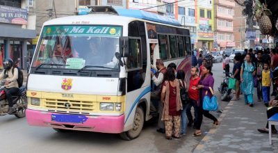 Local-bus-in-Kathmandu-Nepal