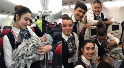 baby born in air travel